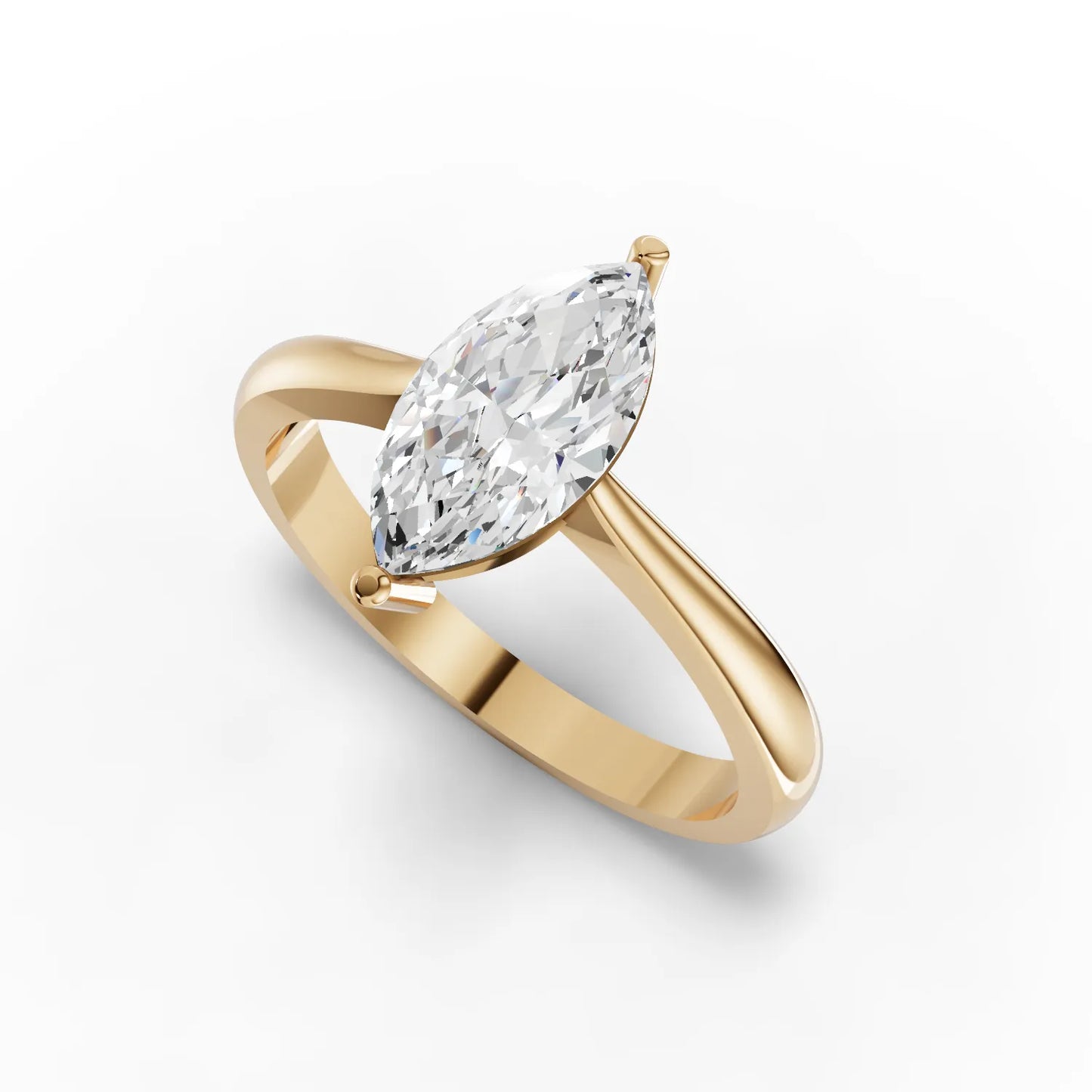 Marquise Solitaire Lab Diamond Ring