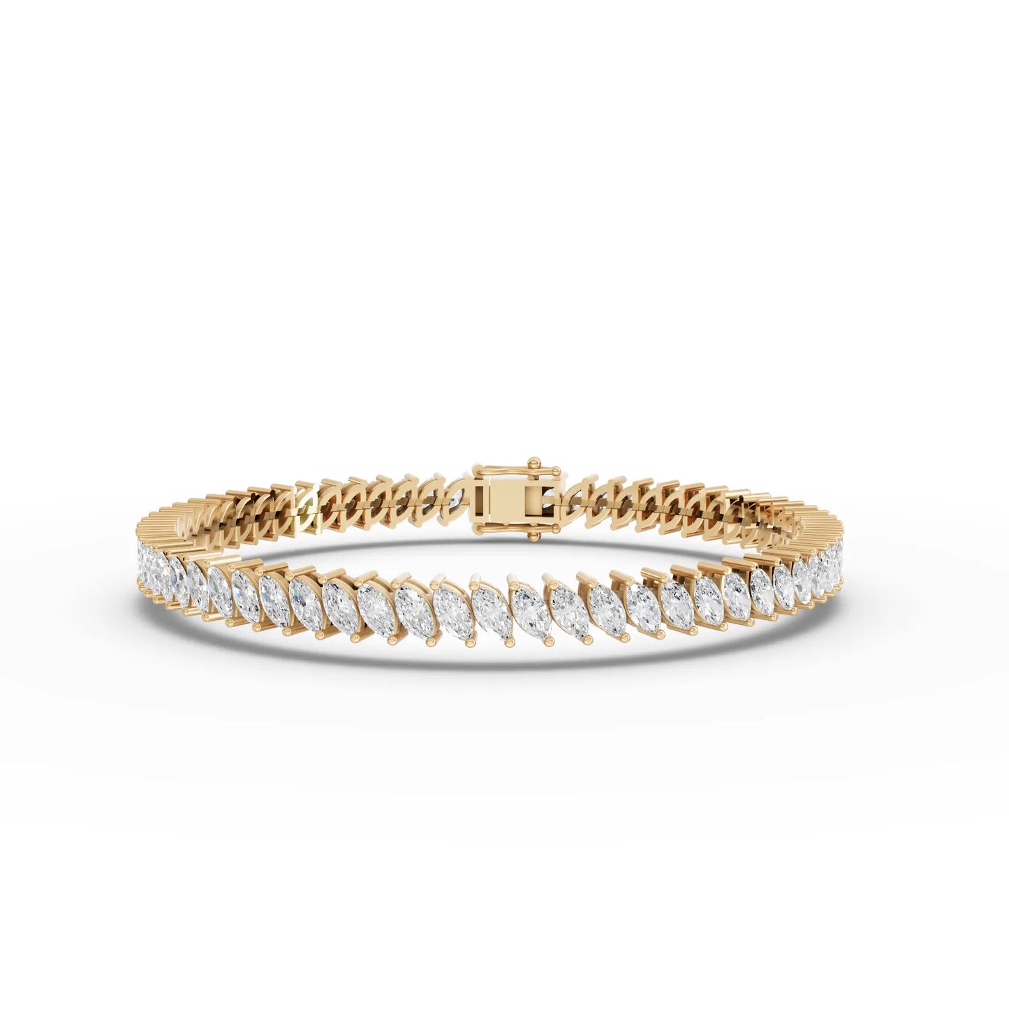 Marquise Moissanite Diamond Tennis Bracelet