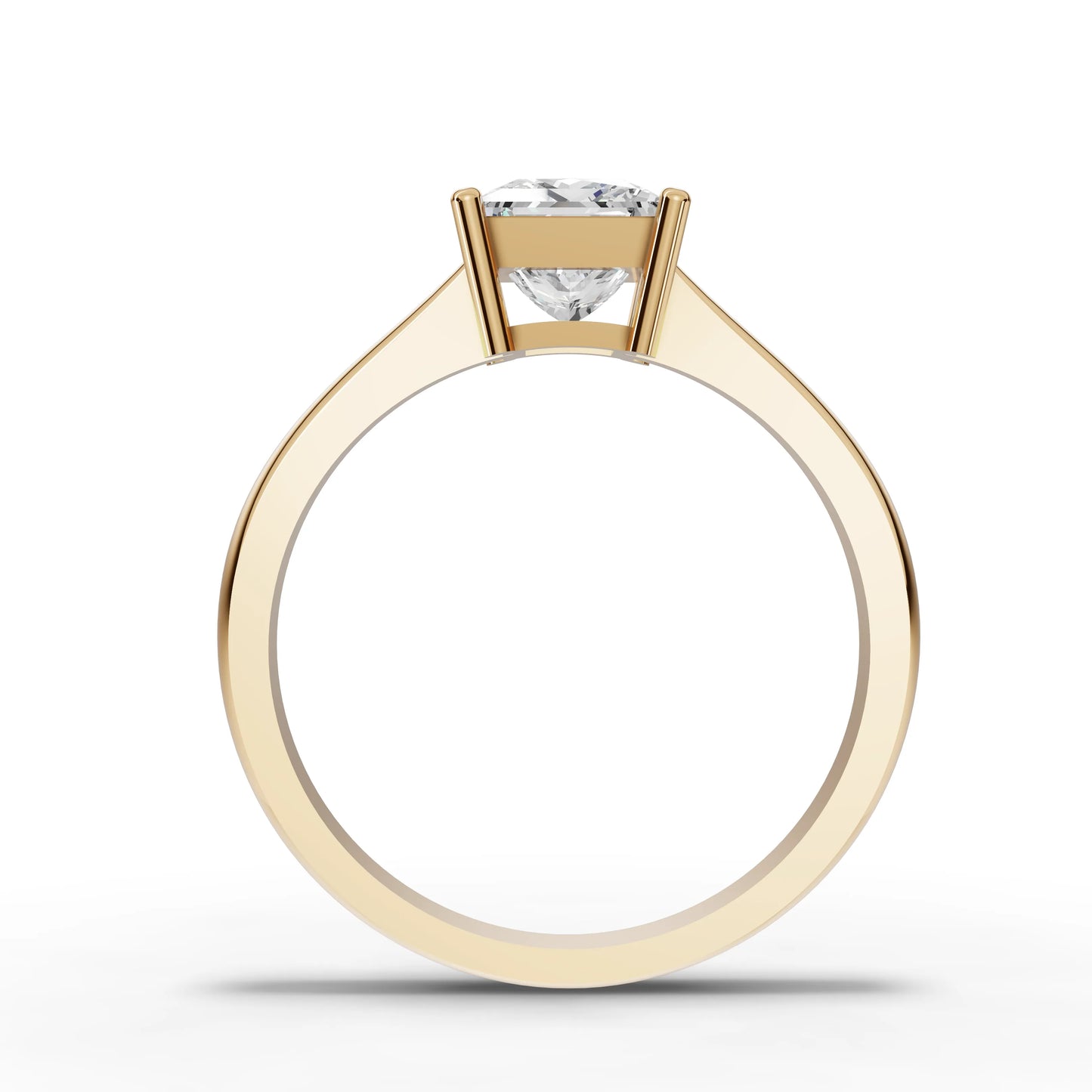 Princess Solitaire Lab Diamond Ring