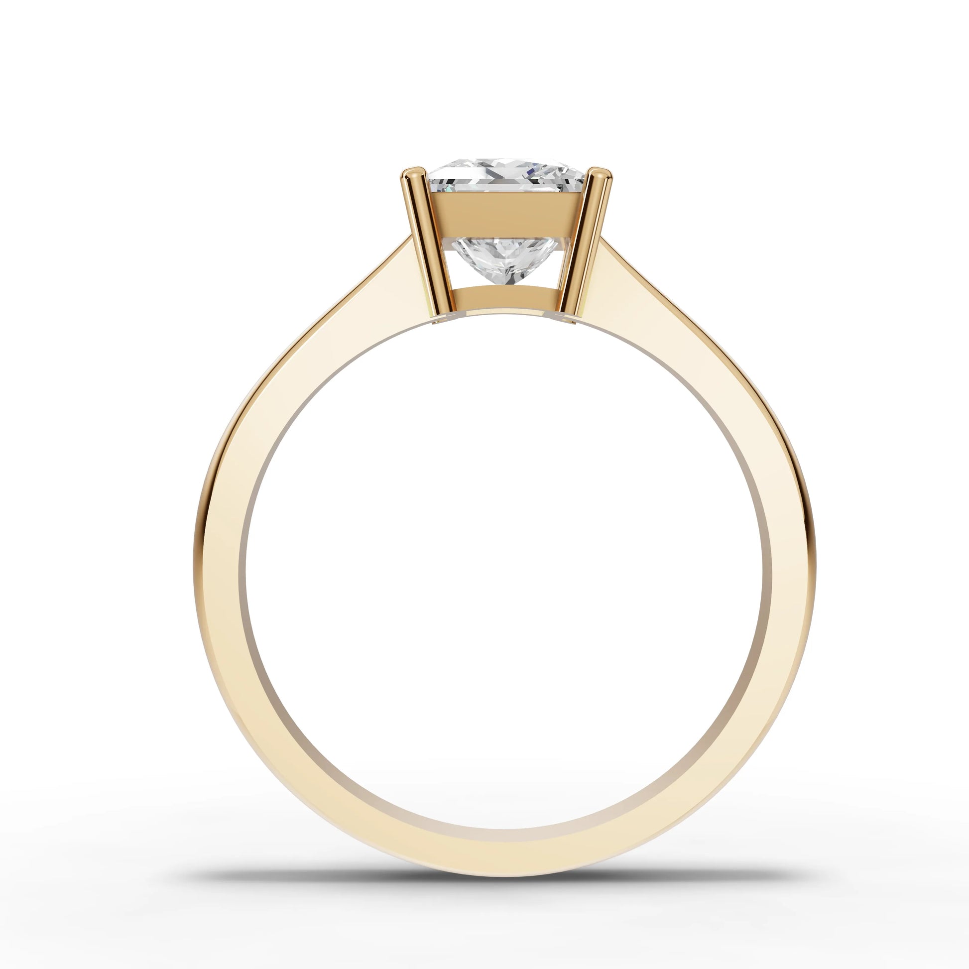 Princess Solitaire Lab Diamond Ring